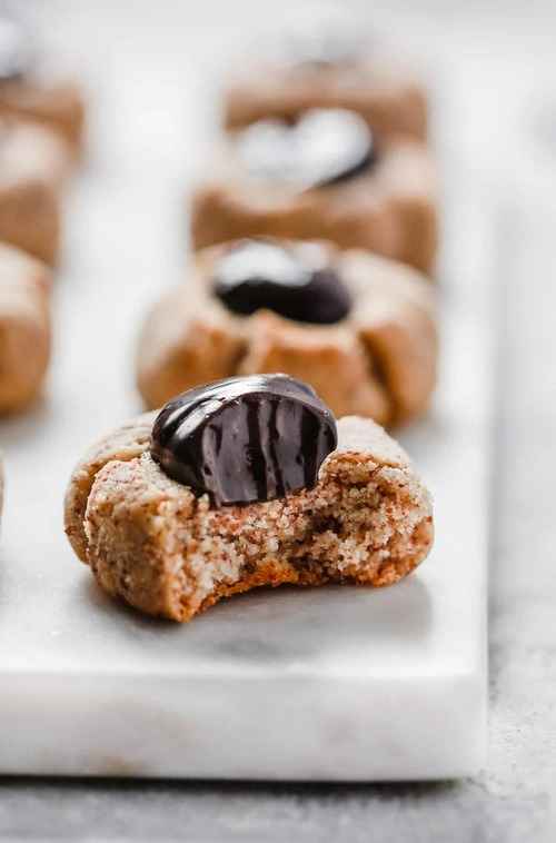 Sugar-Free Nutella Thumbprint Cookies
