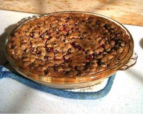 Cranberry Ricotta Cream Pie

