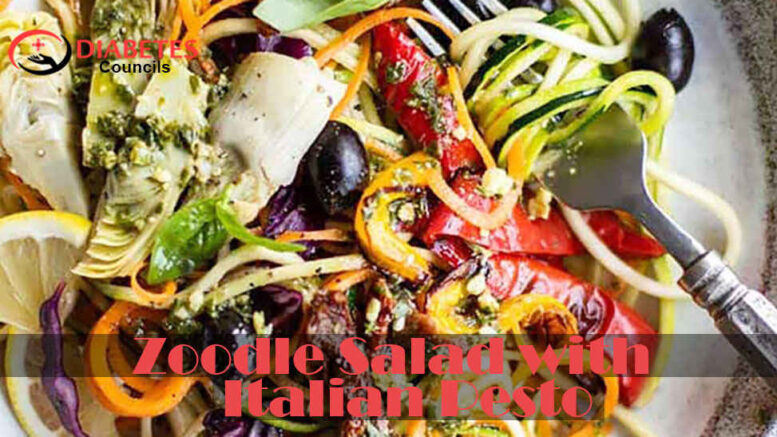 Zoodle Salad with Italian Pesto